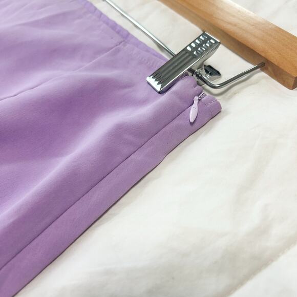 NWOT Shein Lilac Purple Mini Skirt Women’s Size Small Side Slit High Waist - Picture 7 of 7